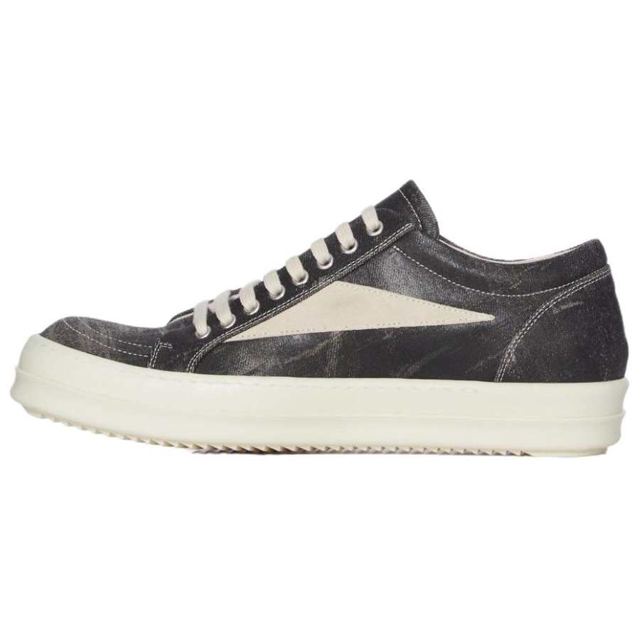 Rick Owens DRKSHDW Low top Canvas Shoes Men's Black