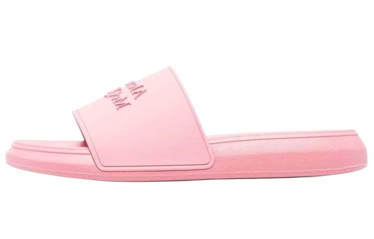 Alexander McQueen Logo Slides Pink Pastel Women's