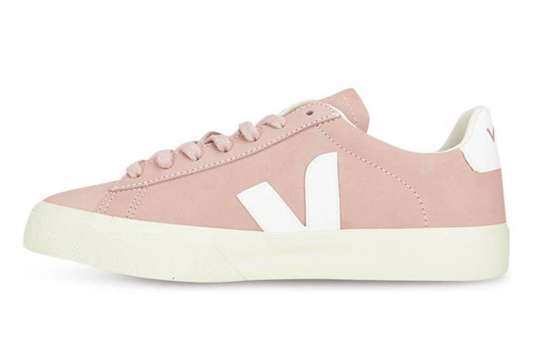 VEJA Campo Nubuck Lace Up 'Pink White' Women's