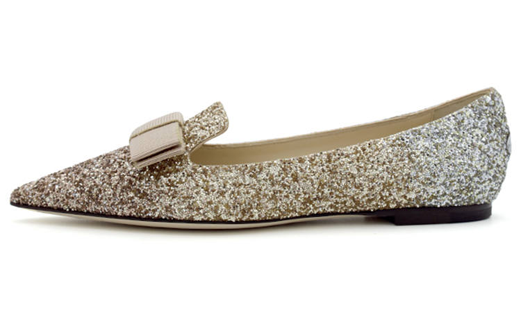 Jimmy Choo Gala Zhou Yangjie Casual Shoes Women's Gold