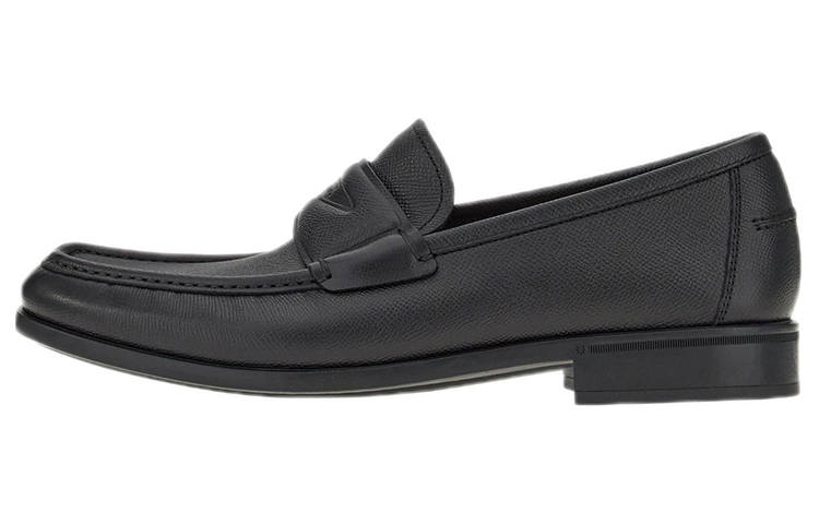 FERRAGAMO Leather Men's Casual Shoes Men's Black