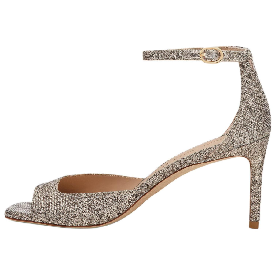 Stuart Weitzman Stuart Weitzman/SW Nudistia One Strap Sandals 7.5cm Women's Gold Umber