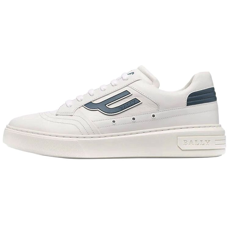 BALLY BALLY Embossed-Logo Leather Sneakers