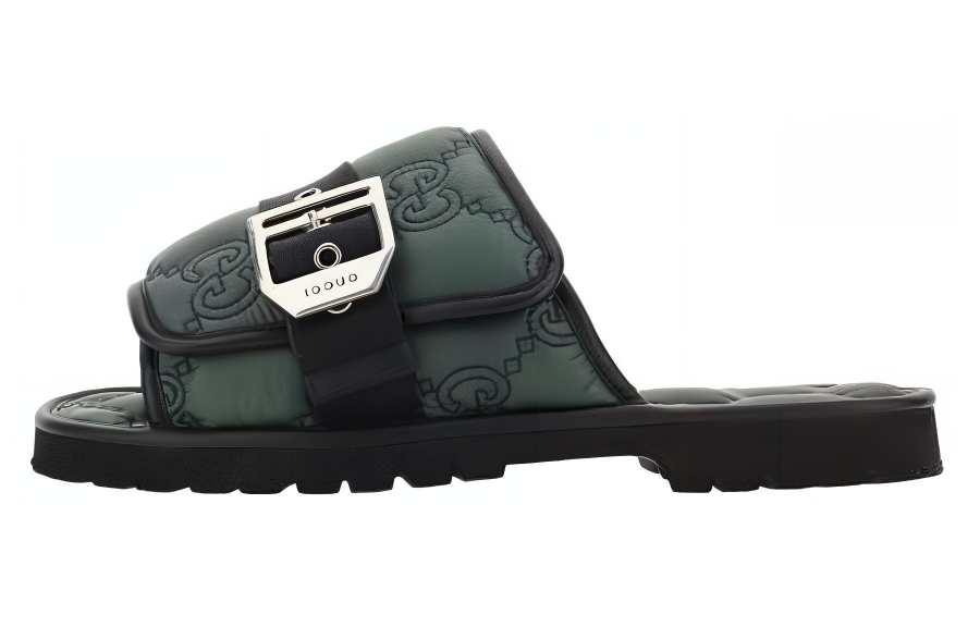 Gucci Gg Slide Sandal 'Green'