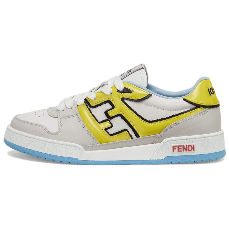 FENDI Match Low top Skateboard Shoes Men's Gray
