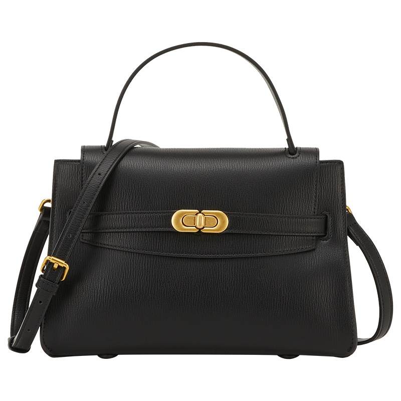YEARCON Synthetic Leather Kelly Bag, Crossbody Handbag Women's Black
