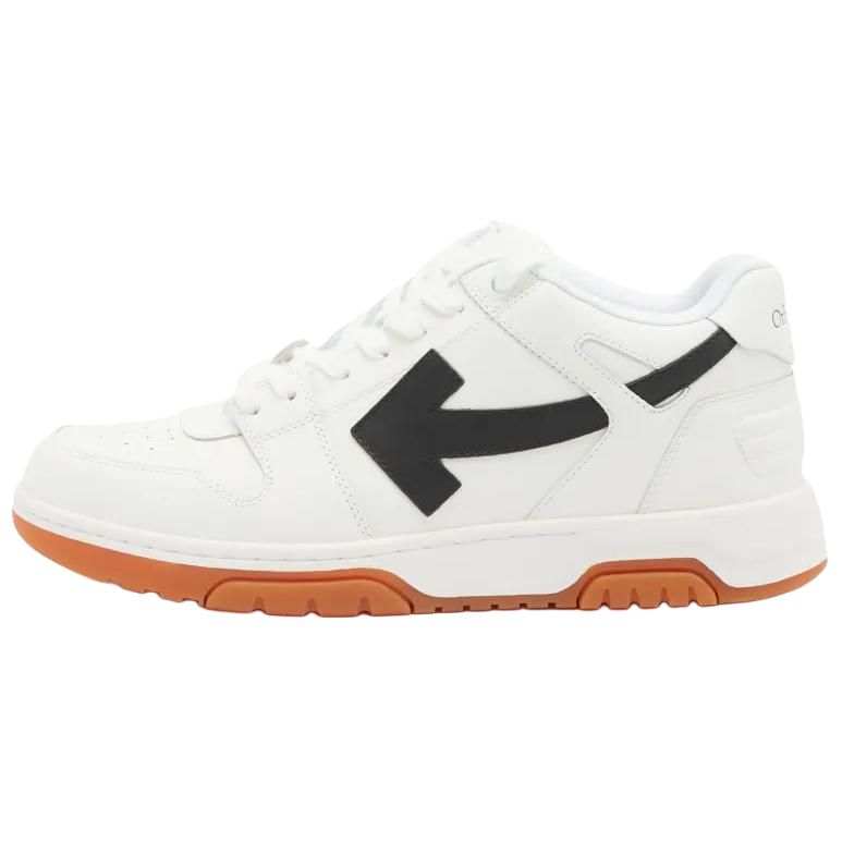 OFF-WHITE OFF WHITE Out Of Office Low Leather Sneaker 'White Black'