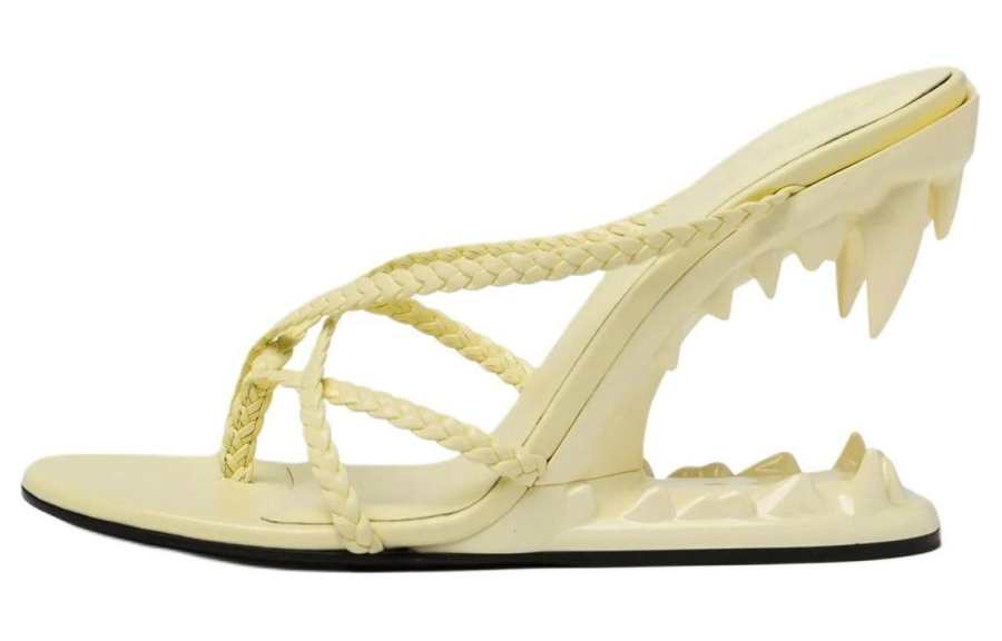 GCDS Morso 110mm Leather Thong Sandals