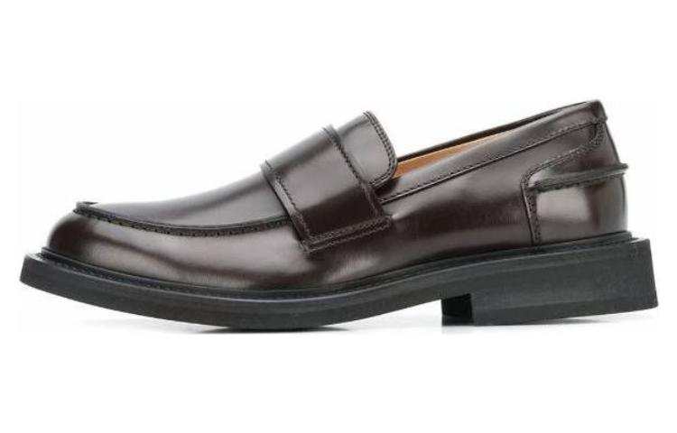 Bottega Veneta Brushed Calf Skin Classic Loafer Espresso