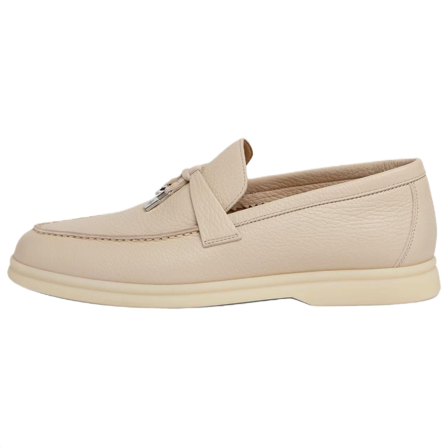 Loro Piana Summer Charms Walk Loafers Women's Beige