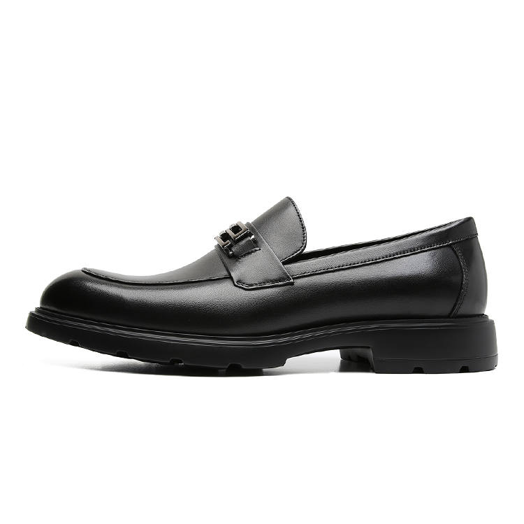 S.T.Dupont S. T.DUPONT Cow Leather Loafers Men's Black/Coffee