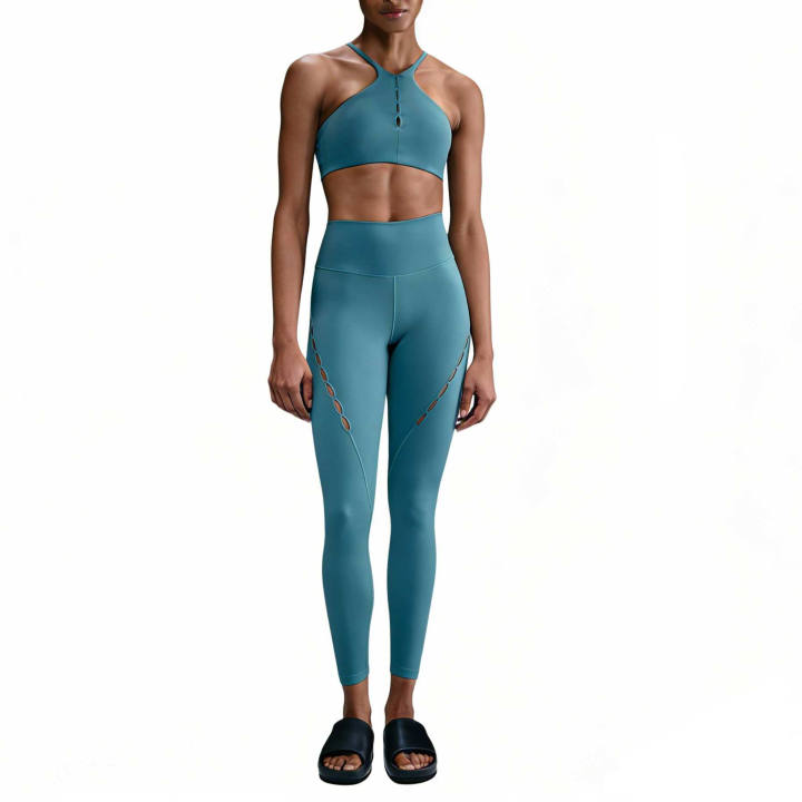 Nike Nike Yoga Pants Women's Smoke Blue/Black Moderate