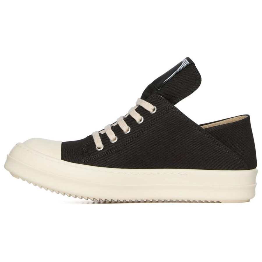 Rick Owens DRKSHDW Low top Canvas Shoes Men's Black