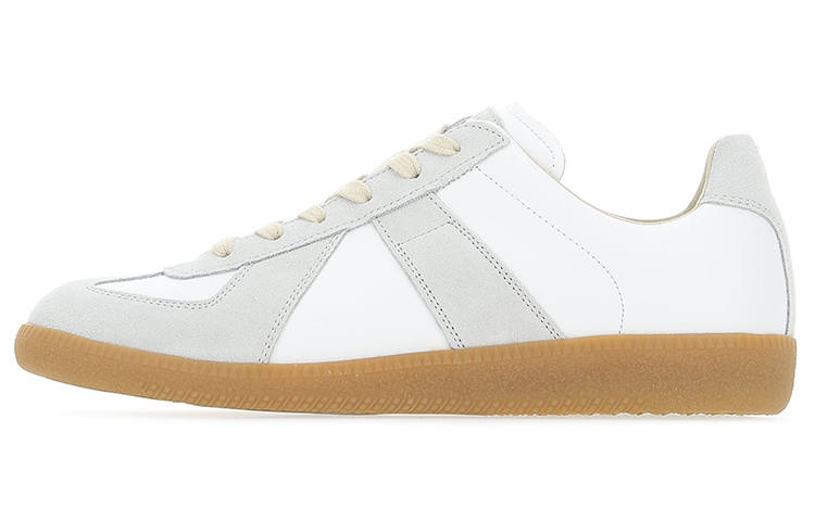 Maison Margiela Calfskin Replica Low top Stylish Skate Shoes 3cm Women's Dirty White