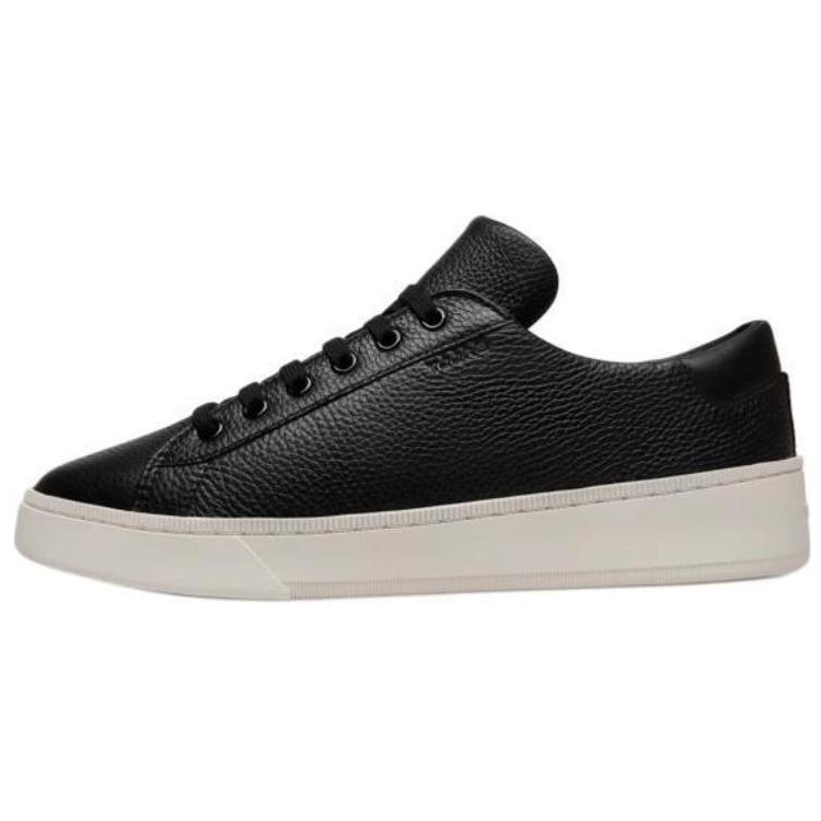 BALLY Raise Cow Leather Low top Skateboard Shoes Men's Black