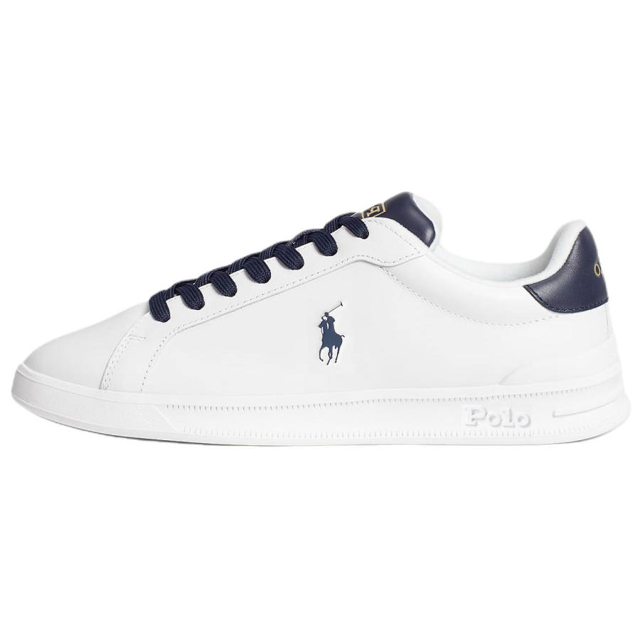 Polo Ralph Lauren Court Leather Low top Skateboard Shoes Women's White