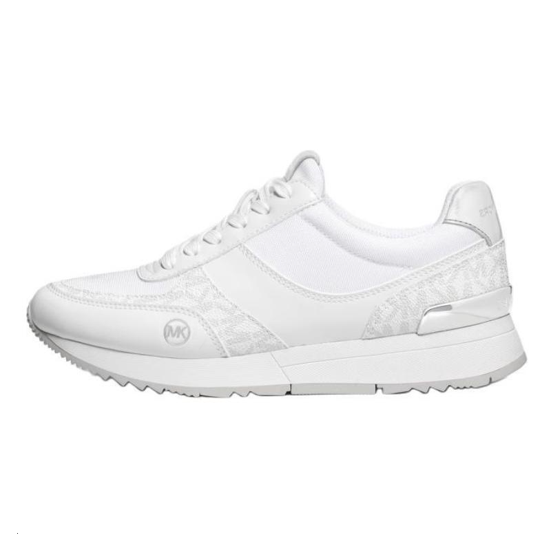 MICHAEL KORS MK Andi Textile, Artificial Leather Low top Casual Shoes Women's White