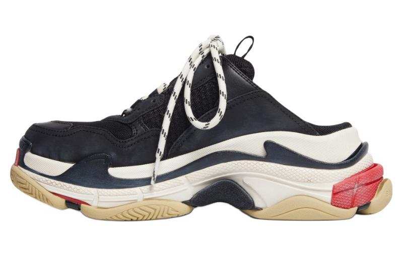 Balenciaga Triple S Low top Casual Shoes Women's Black