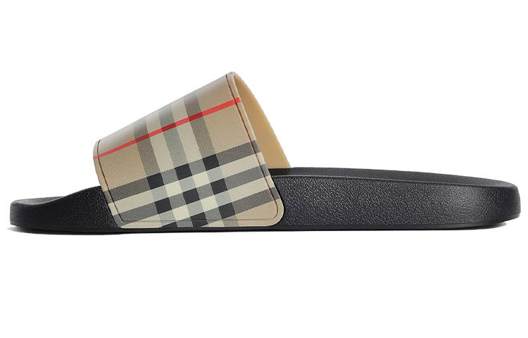 Burberry Slide Slippers Men's Beige