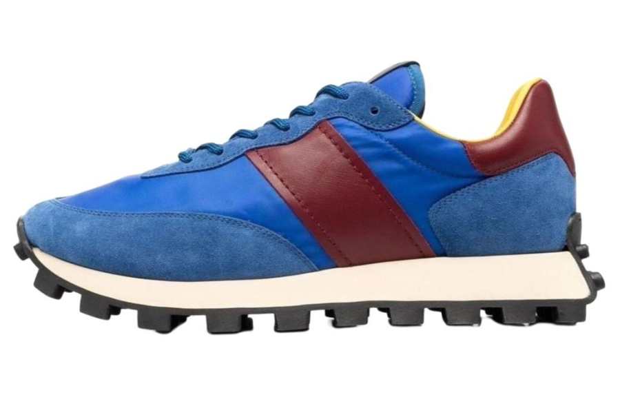 TOD'S Leather Low top Casual Shoes Men's Blue