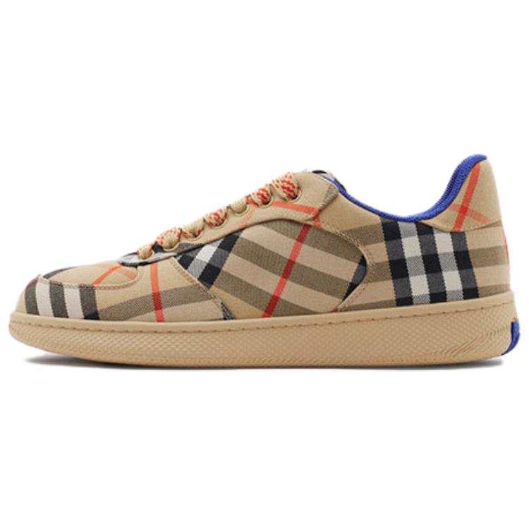 Burberry Terrace Low top Skateboard Shoes Women's Beige