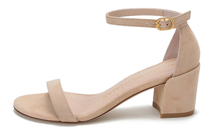 Stuart Weitzman Stuart Weitzman/SW Suede One Strap Sandals Women's Beige