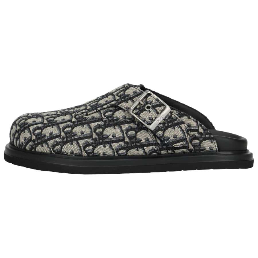 DIOR DIOR Aqua Closed Toe Slippers Men's Beige Black