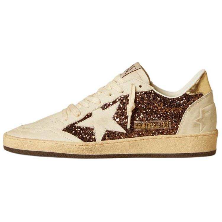 Golden Goose Ball Star Cow Leather Low top Skateboard Shoes Women's Beige