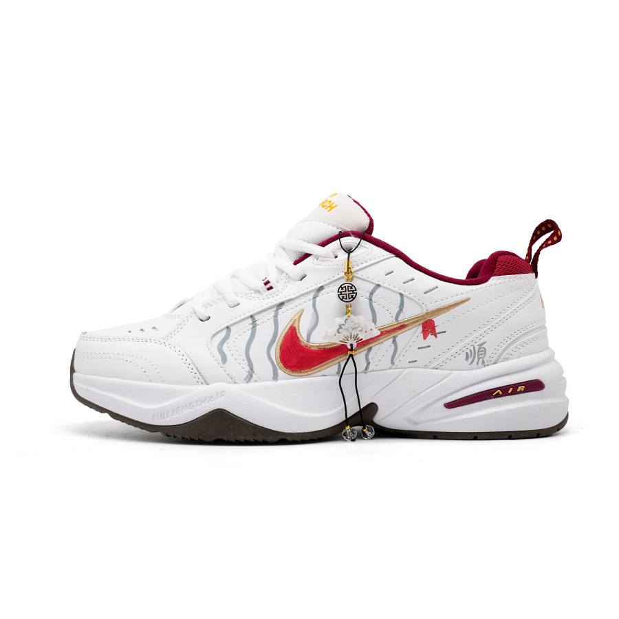 Nike Nike Air Monarch 4 Prosperity Comfortable Abrasion Resistant Low top Casual Shoes Unisex White