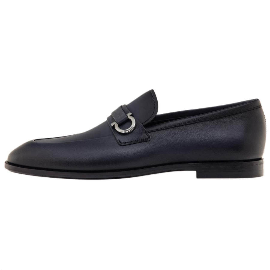 Ferragamo FERRAGAMO Gancini Loafers Men's Black
