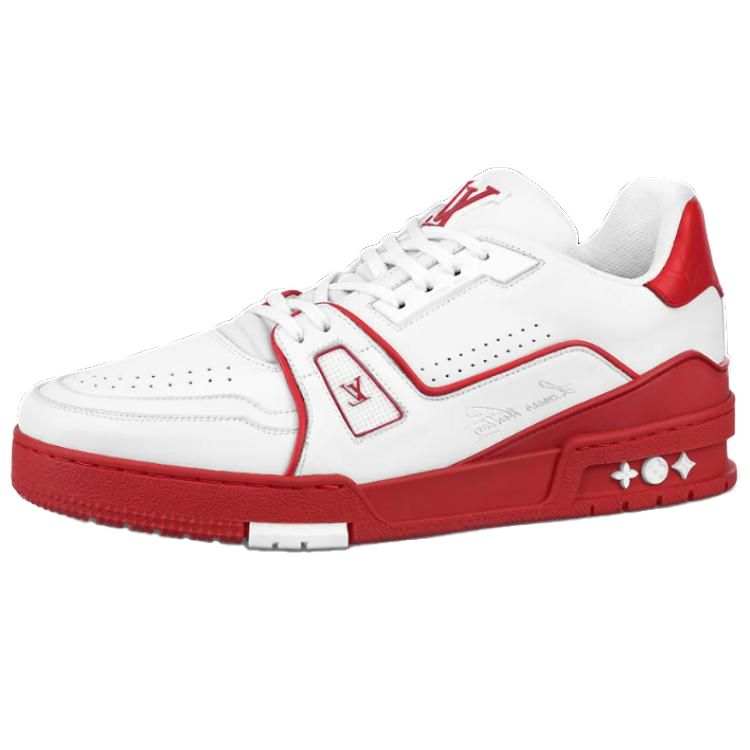 LOUIS VUITTON LOUIS VUITTON Lv Trainers 'White With Red'
