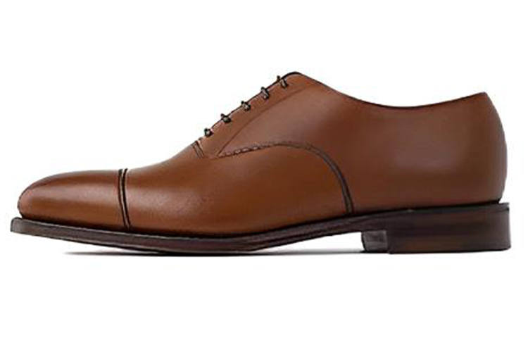 LOAKE Top Grain Cow Leather Casual Shoes Men's Light Brown