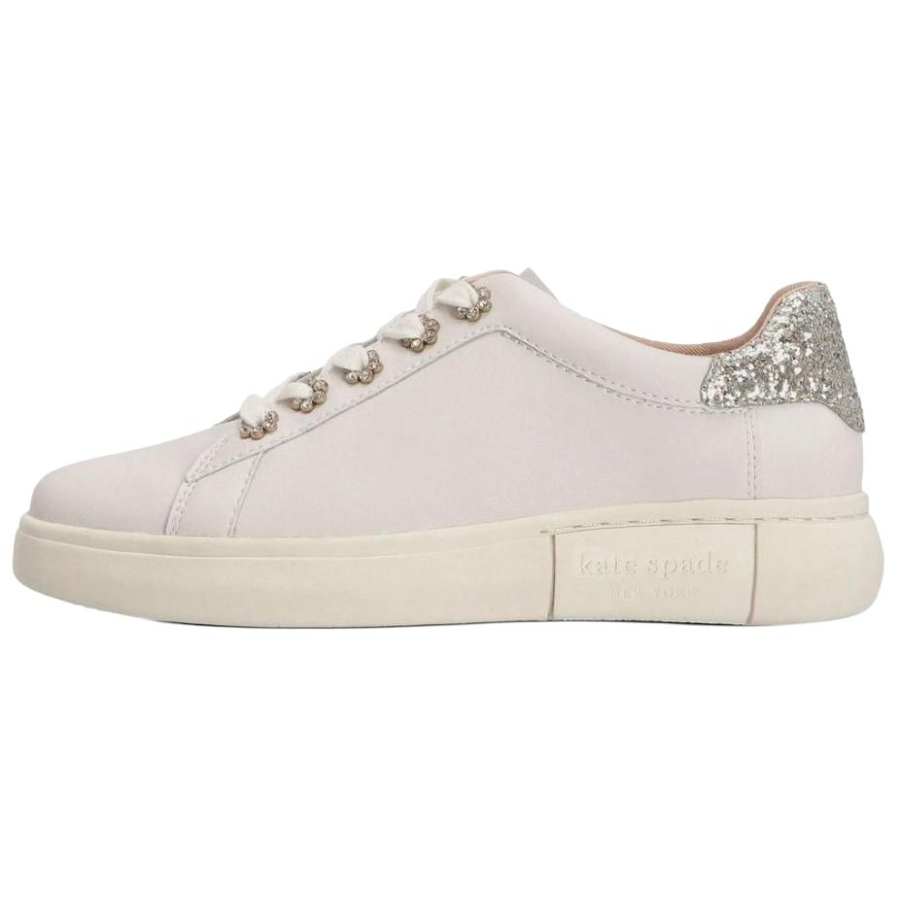 Kate Spade Lift Starlet Calfskin Low top Skateboard Shoes Women's Beige