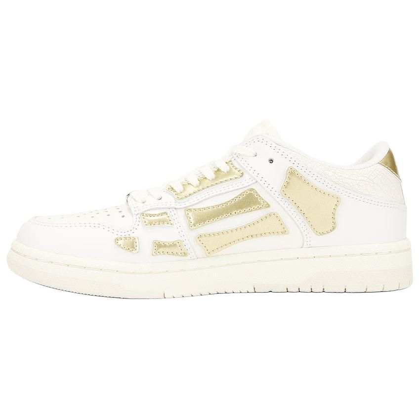 AMIRI Leather Low top Skateboard Shoes Women's White