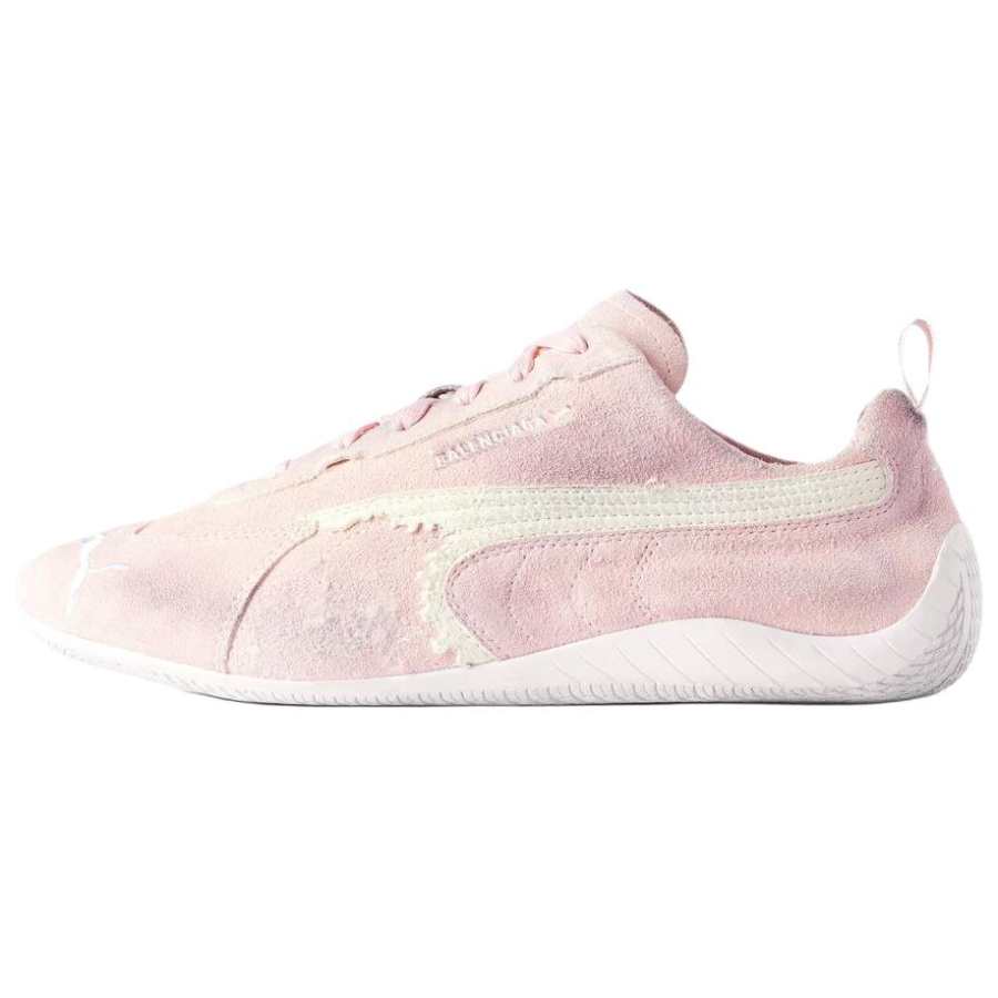 Balenciaga x PUMA Collaboration Speedcat Low top Casual Shoes Women's Pink