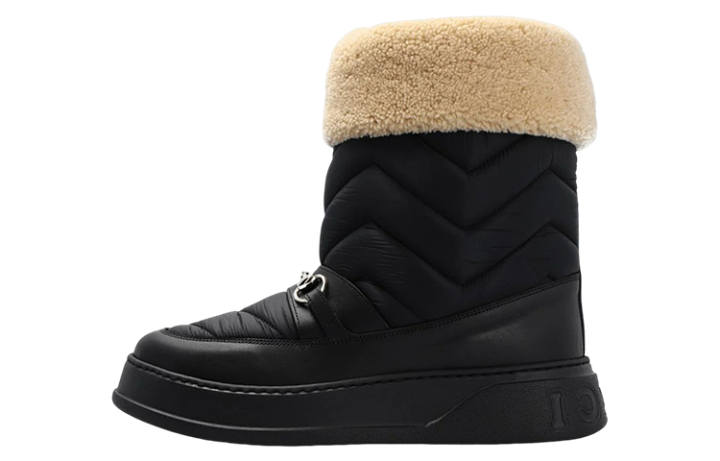 GUCCI GUCCI Horsebit Ankle Boots Men's Black