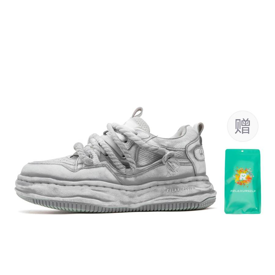 RELAXURSELF Slip Resistant, Abrasion Resistant, Breathable, Height Increasing Low top Skateboard Shoes Unisex