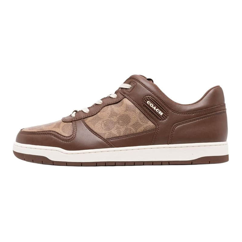 COACH COACH Logo-debossed Panelled Leather Sneakers