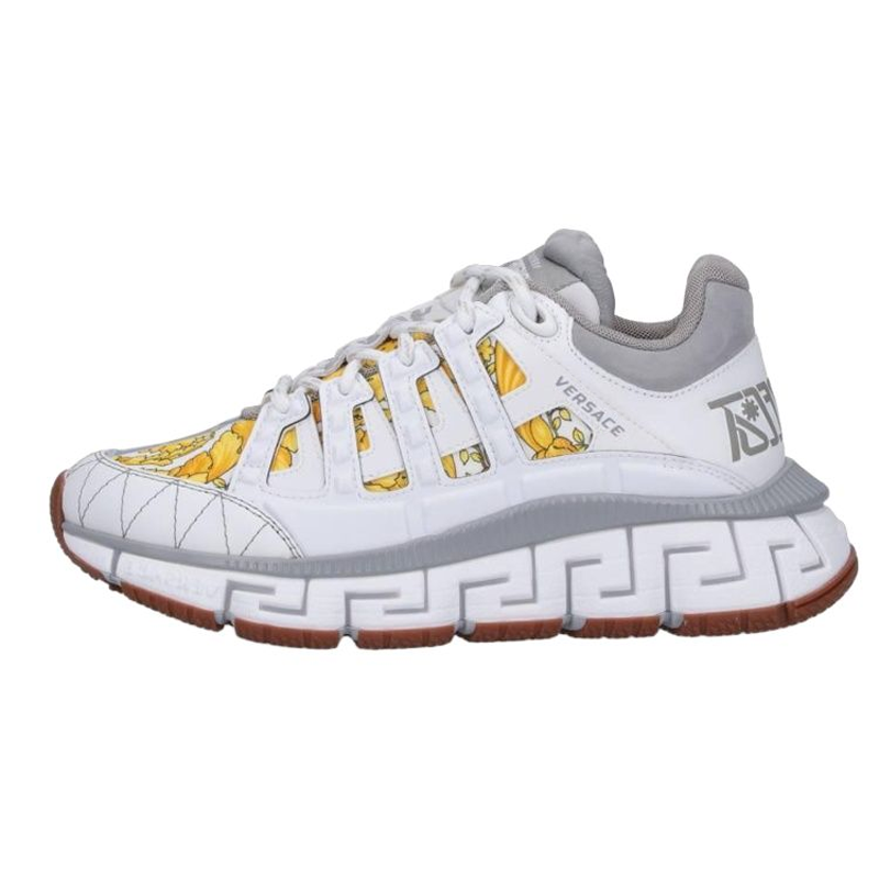 VERSACE Trigreca Abrasion Resistant Low top Casual Shoes Women's White