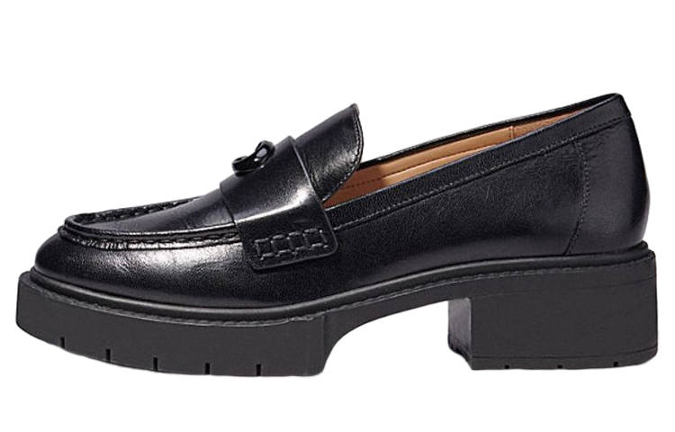 COACH COACH Leah Chunky Sole Leather Loafers