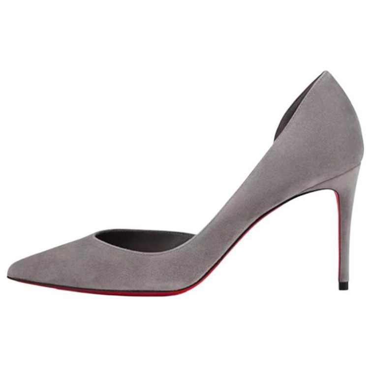 Christian Louboutin CL Iriza Luboting Slim Heel High Heels 8.5cm Women's Gray