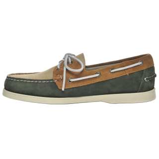 Sebago Portland Jib Leather Boat Shoes Men's Beige