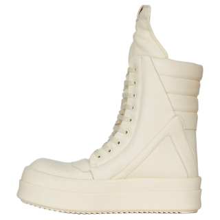 RICK OWENS/RO Mega Geobask Ankle Boots Men's White