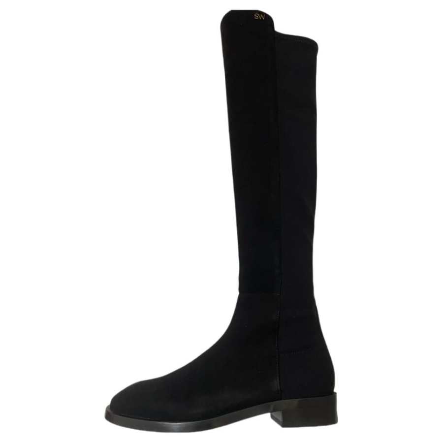 Stuart Weitzman Stuart Weitzman/SW Keelan Sheepskin Over the knee Boots Women's Black