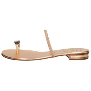 Casadei Crystal Toe-ring Sandals