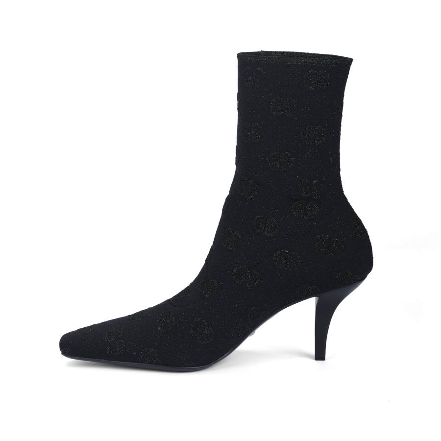 GUCCI GUCCI Interlocking-G 75mm Knitted Ankle Boots