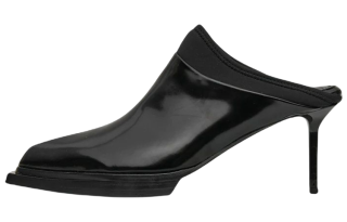 1017 ALYX 9SM Slim Heel Closed Toe Slippers 7cm Women's Black