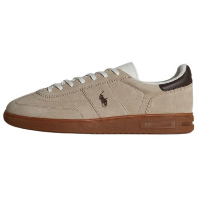 Polo Ralph Lauren Bedford Leather Low top Skateboard Shoes Men's Brown