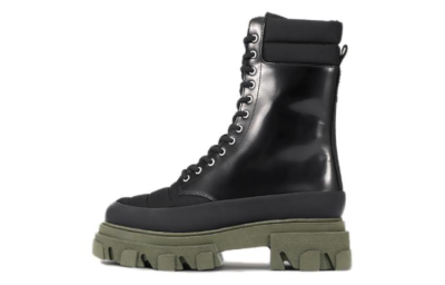 GANNI Leather Ankle Boots Women's Black