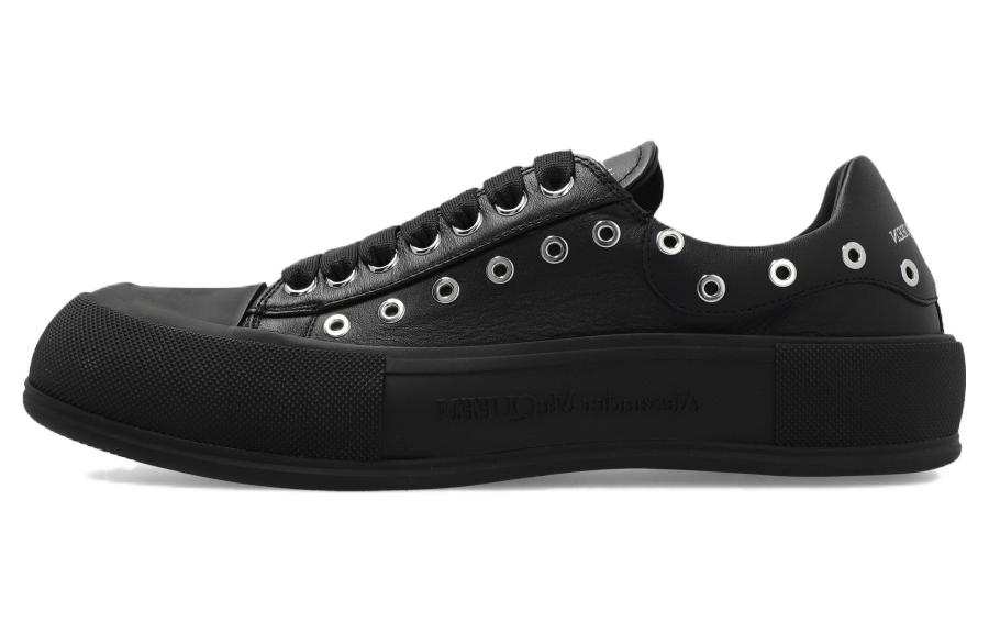 Alexander McQueen Deck Low top Stylish Skateboarding Shoes Men's Black